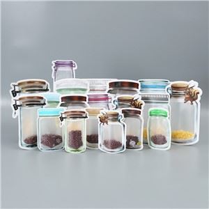 Chai Mason, Túi Ziplock, Túi tự niêm phong, Trái cây khô và Ngũ cốc Túi giữ tươi, Túi đóng gói thực phẩm